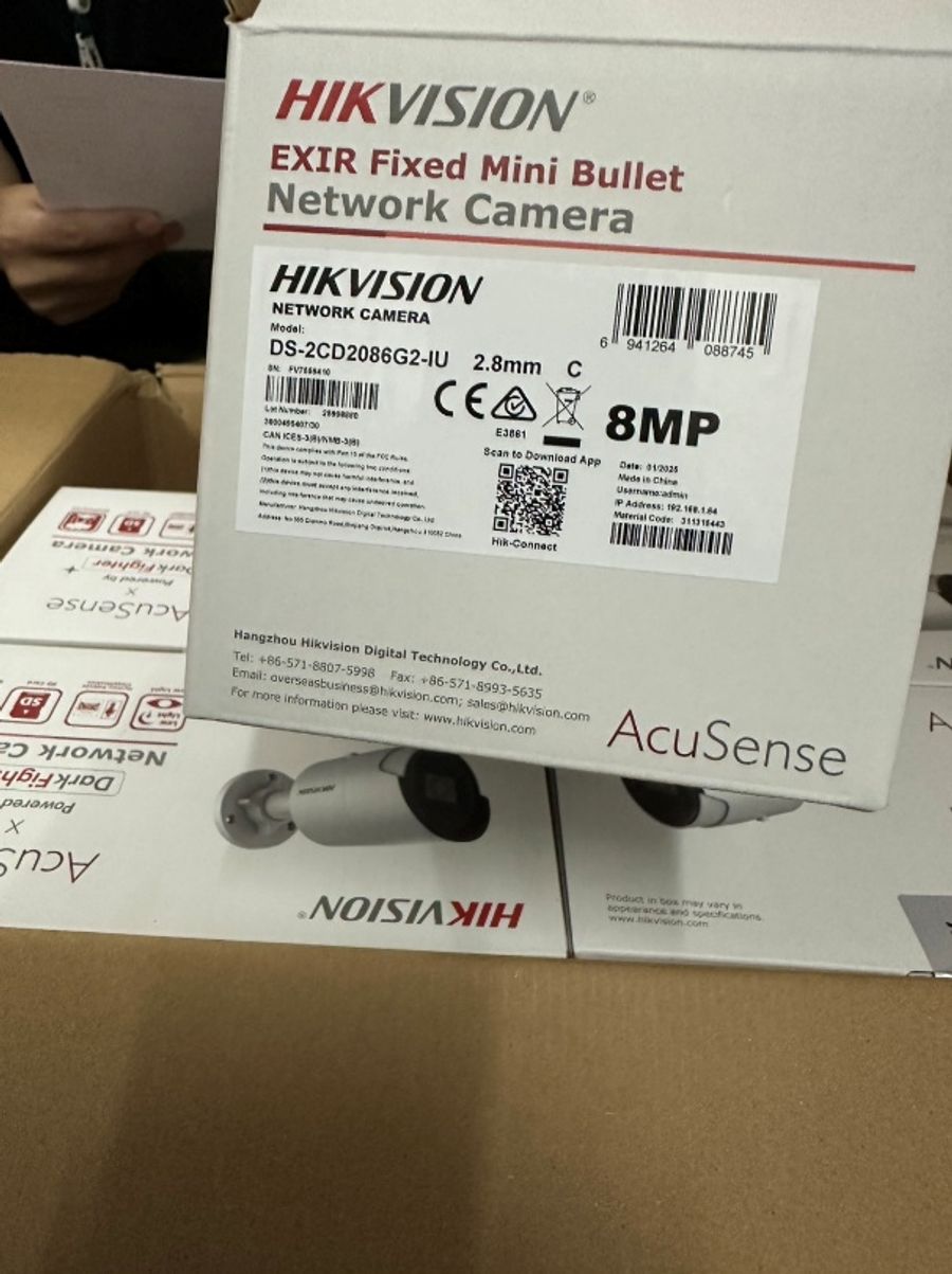 กล้อง Hikvision AcuSense DS-2CD2086G2-IU 8MP Fixed Bullet