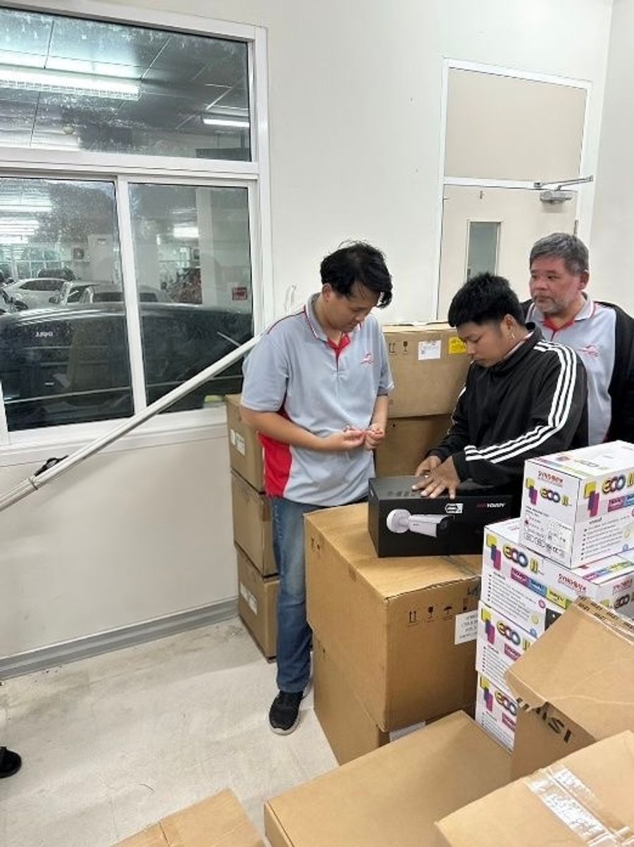 การตรวจสอบกล้อง Hikvision AcuSense 8MP ก่อนส่งมอบ