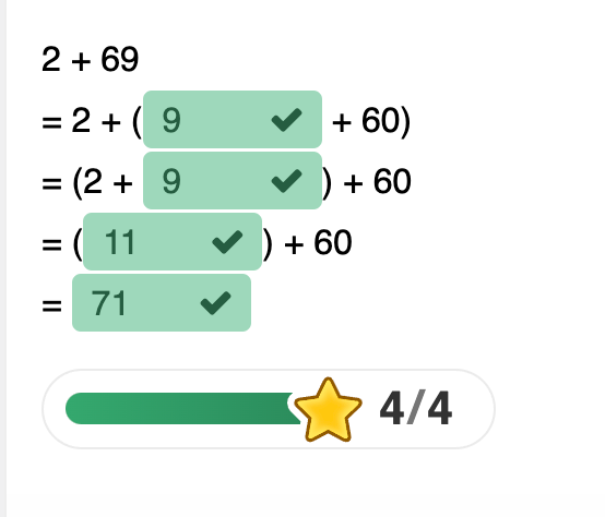 Add 2-digit numbers by making tens