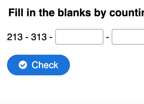 Skip-counting by 100s