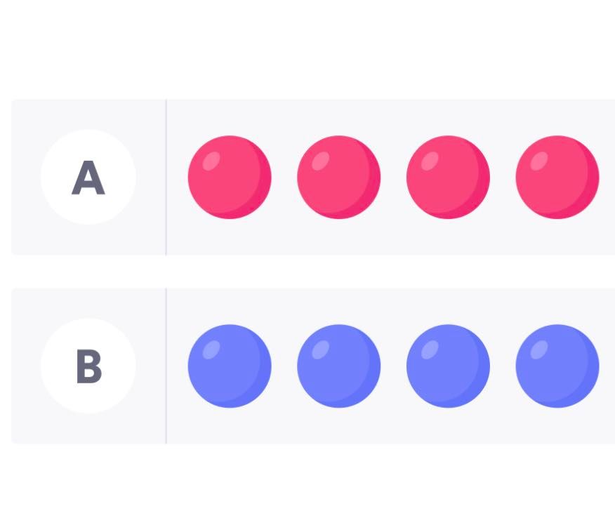 Compare numbers of objects