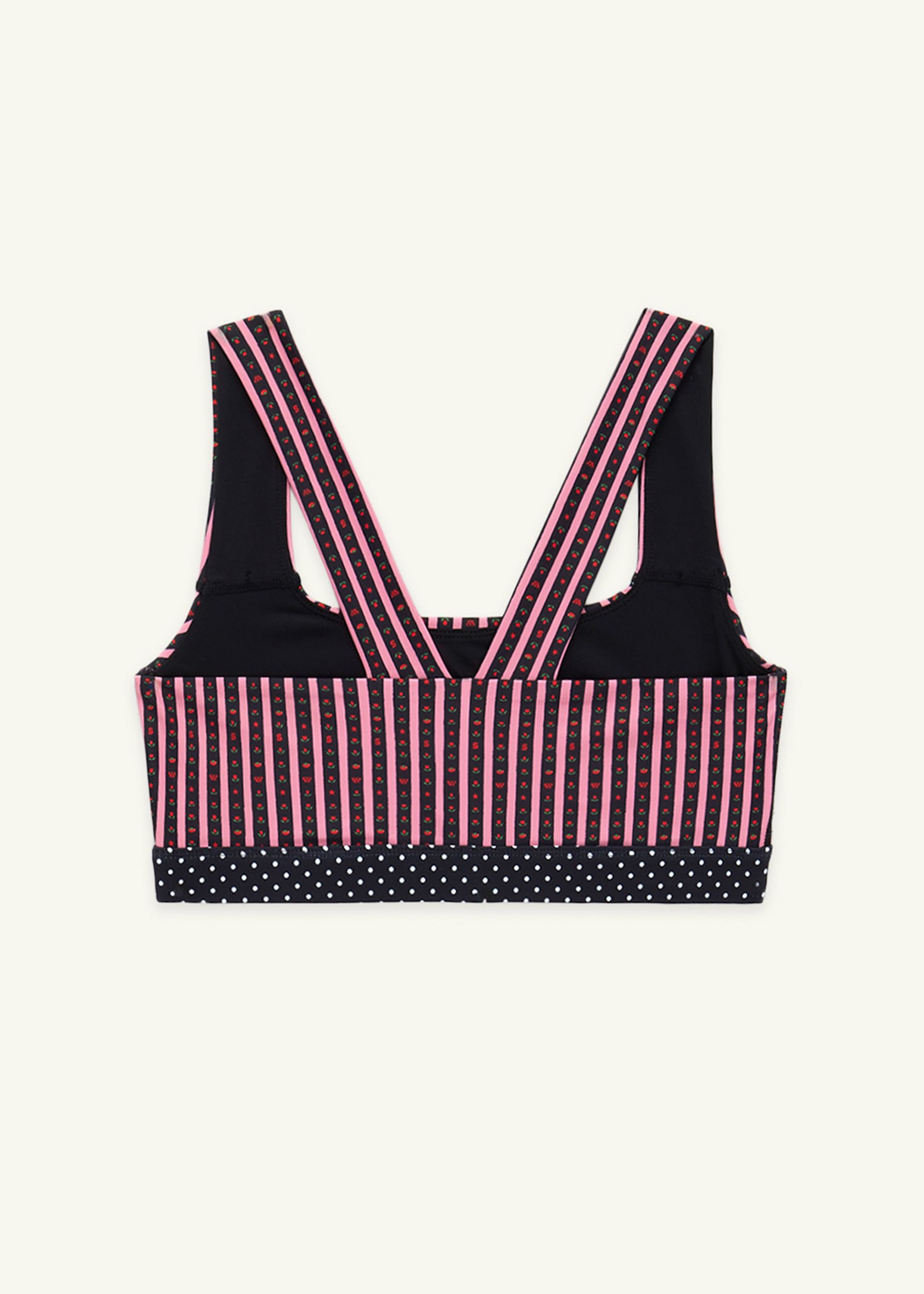 FETICO 「SPANGLE ANGOLA WOOL KNIT BRA」 Coco Sports Bra, Rococo Print | Strawberry Western