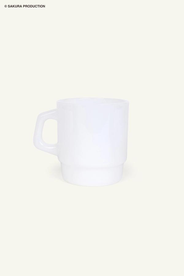 Flat image of back of Cloud Chibi Maruko Chan Milky Mug.