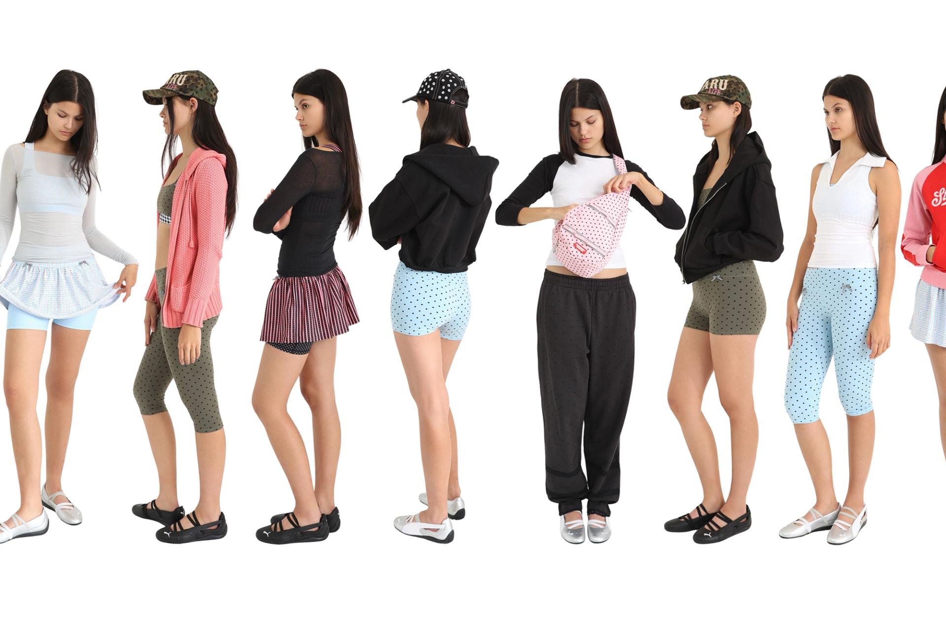 Banner of various activewear stylings.