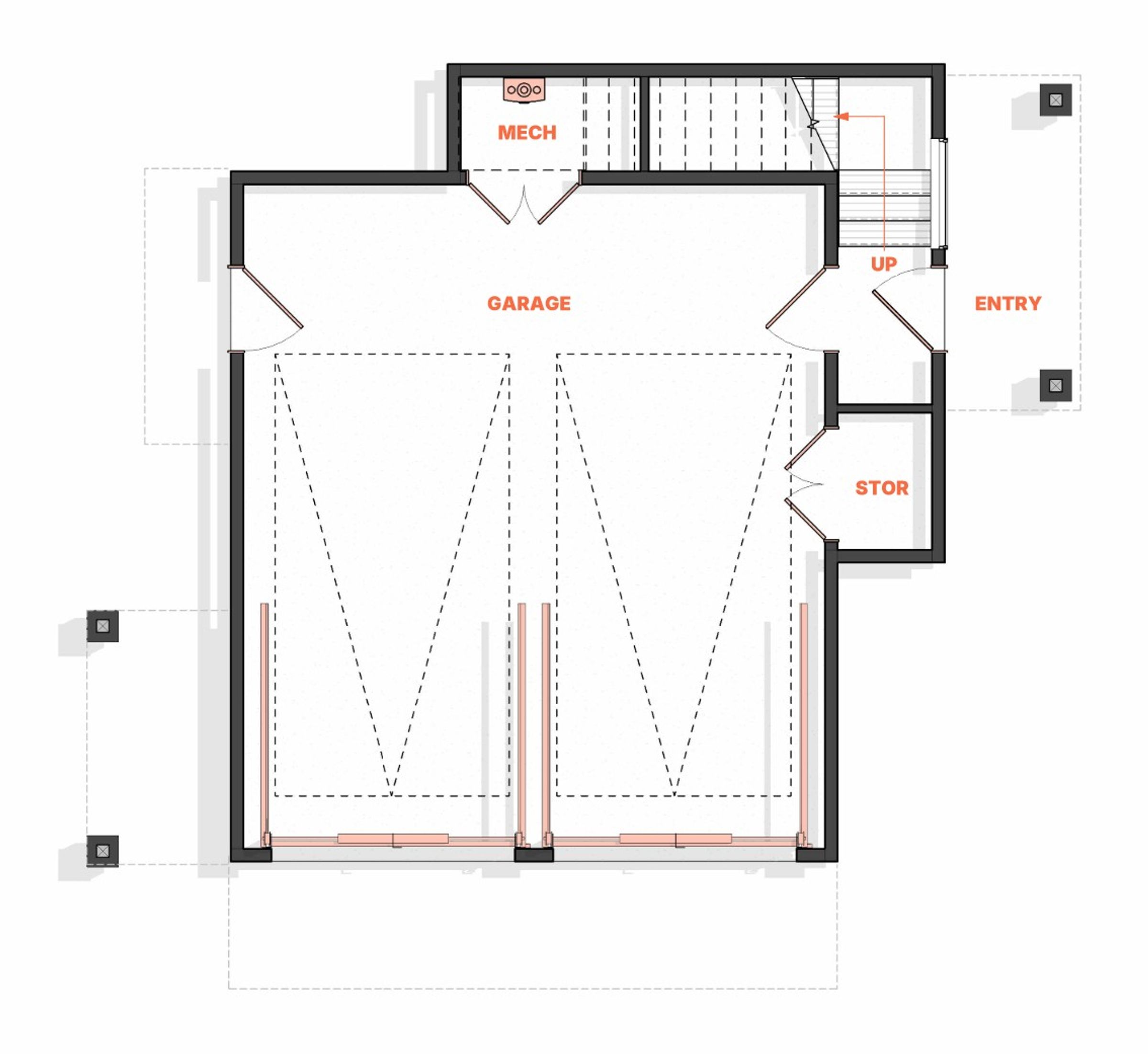 Floor Plan of a contemporary Colorado ADU
