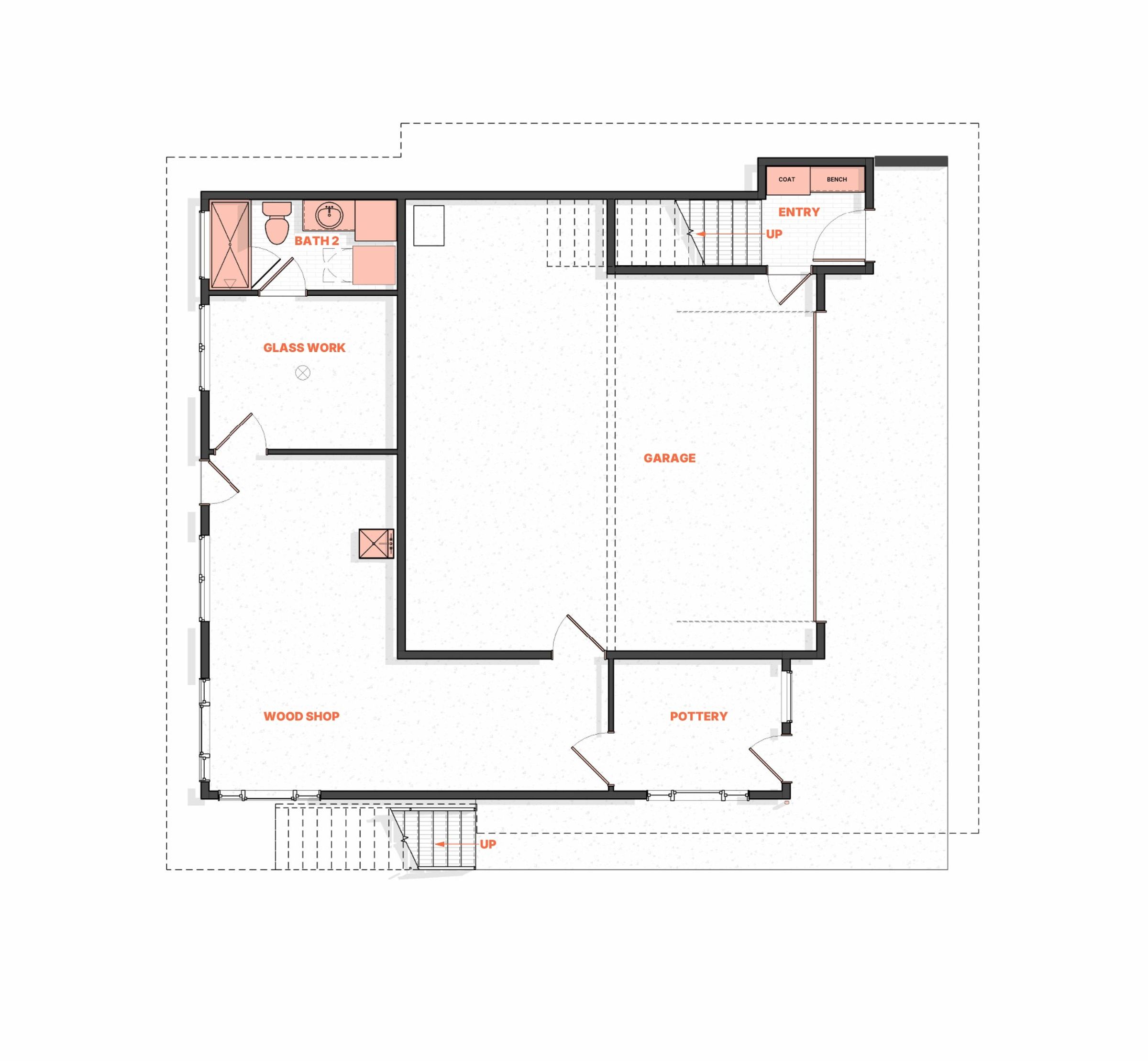 Floor plan of a contemporary Colorado ADU