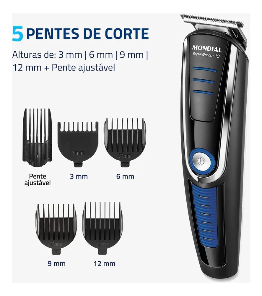 Aparador de Pelos Super Groom 10 Mondial: Praticidade e Estilo em 1 Só Produto! - Detalhe 3