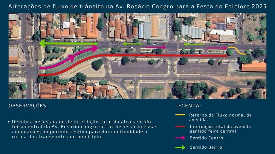 Interdições para Festa do Folclore em Três Lagoas