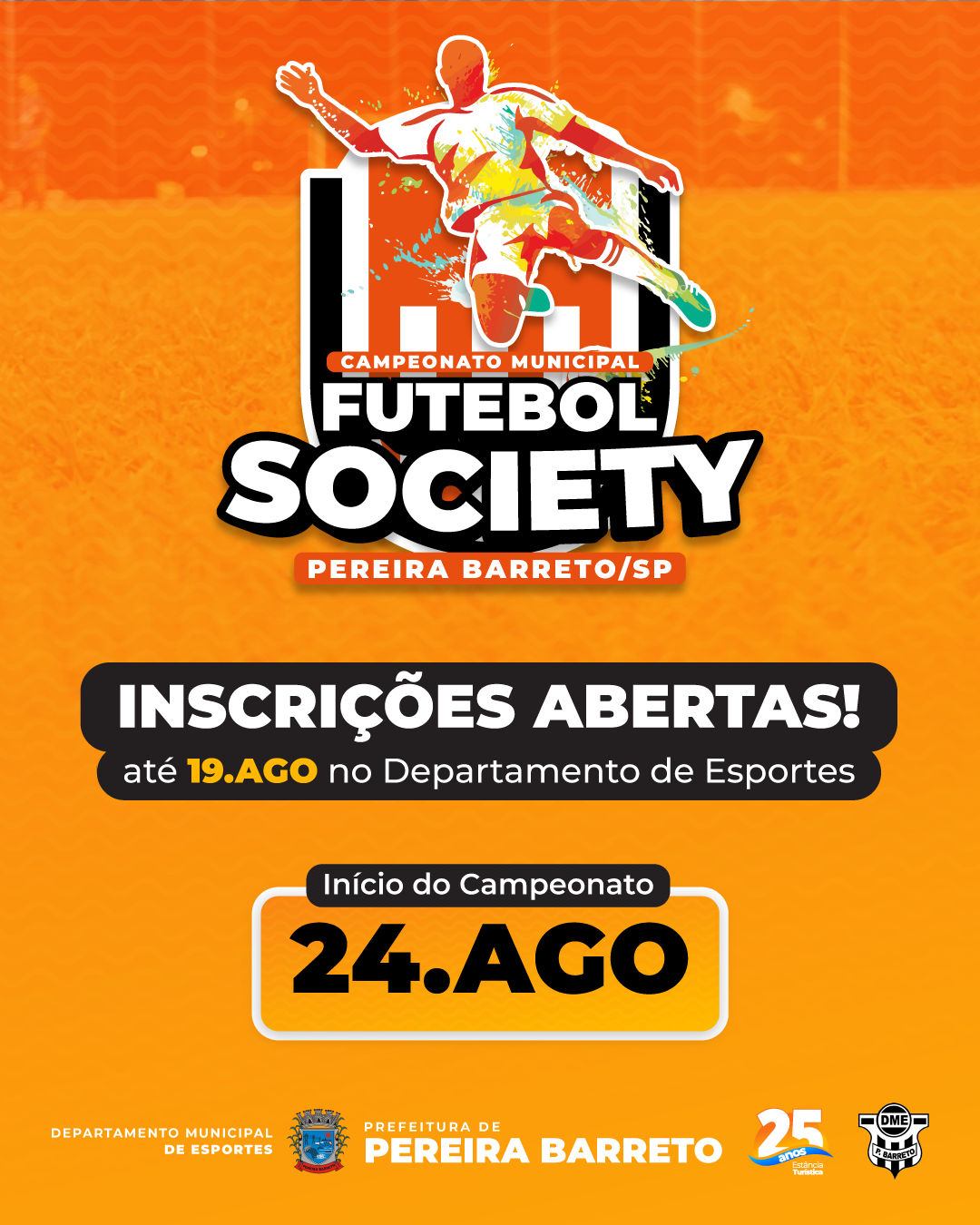 Pereira Barreto abre inscrições para Campeonato de Futebol Society