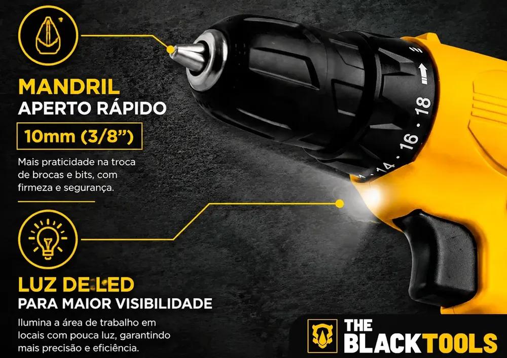 Imagem de Transforme Seu Projeto com a Parafusadeira Furadeira The Black Tools TB12A! - Detalhe 3 Transforme Seu Projeto com a Parafusadeira Furadeira The Black Tools TB12A! - Detalhe 3