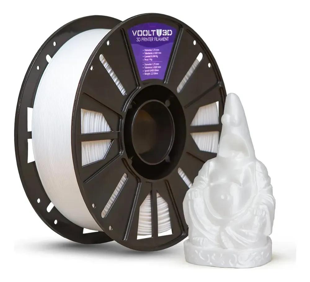 Transforme suas Impressões com o Filamento Voolt3D PLA Branco Off White 1kg Velvet!