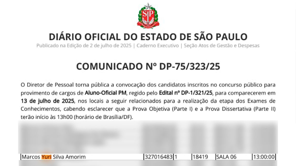Marcos Yuri Amorim preso, suspeito no caso Carmen Oliveira, antes do concurso da PM.