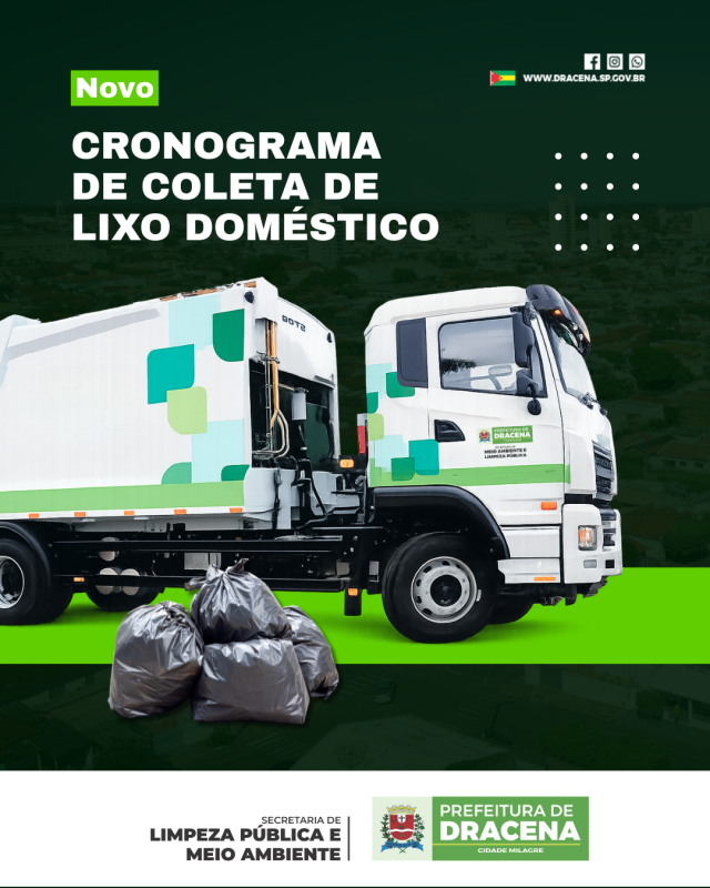 Prefeitura anuncia novo cronograma de coleta de lixo doméstico para melhorar a limpeza urbana