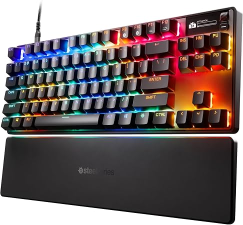 Imagem de SteelSeries Apex Pro TKL Gen 3: O Teclado de Jogo Mais Rápido do Mundo! - Detalhe 1 SteelSeries Apex Pro TKL Gen 3: O Teclado de Jogo Mais Rápido do Mundo! - Detalhe 1