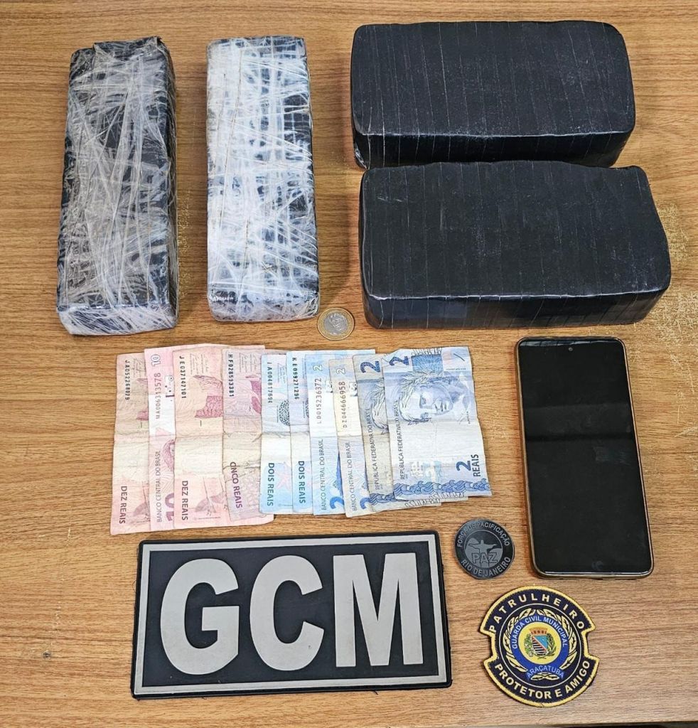 Guarda Civil Municipal prende suspeito de tráfico em Araçatuba.