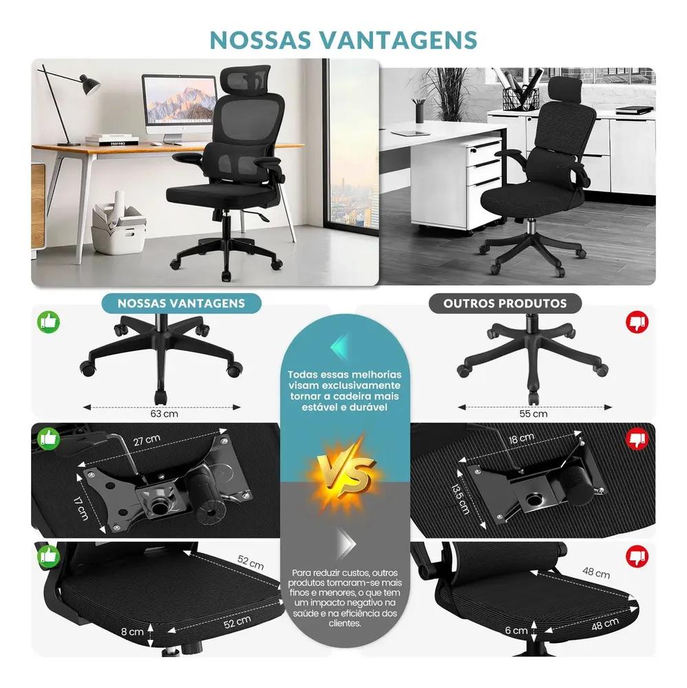 Imagem de Transforme Seu Trabalho com a Cadeira Ergonômica FivDaily C600: Conforto e Estilo! - Detalhe 4 Transforme Seu Trabalho com a Cadeira Ergonômica FivDaily C600: Conforto e Estilo! - Detalhe 4