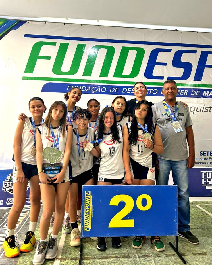 Basquetebol feminino de Três Lagoas vice-campeão nos Jogos Escolares MS 2025.