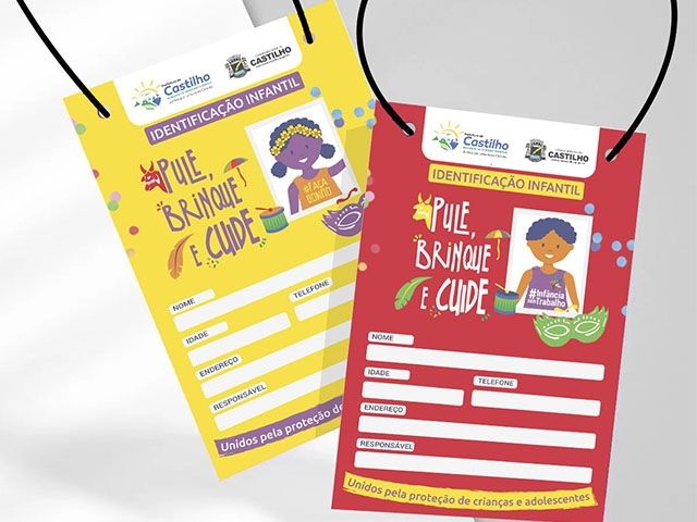 Prefeitura de Castilho distribui crachás de identificação infantil no Castifolia 2026 para aumentar a segurança das crianças