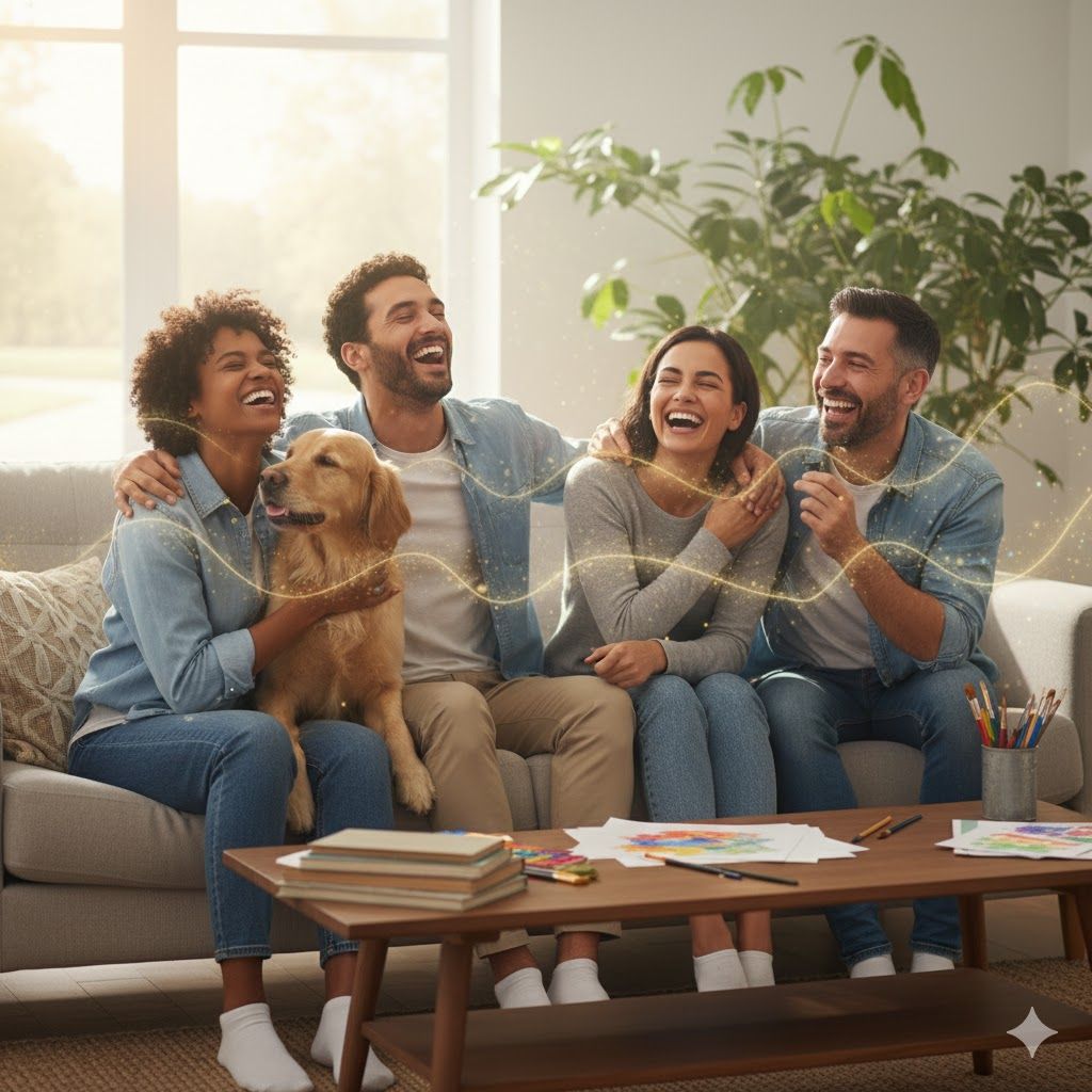 Imagem de O isolamento e a falta de prazer na rotina podem aumentar o estresse.
Poder do Riso: O riso comprovadamente diminui o cortisol e aumenta as endorfinas. Passe tempo com amigos e familiares que te fazem feliz.
Abrace: O toque físico, como abraçar alguém querido ou até mesmo um pet, libera ocitocina (o "hormônio do amor"), que tem o efeito de neutralizar o cortisol.
Dedique-se a Hobbies: Fazer algo que você ama, seja jardinagem, tocar um instrumento, ler ou desenhar, desvia o foco dos estressores e permite que o corpo relaxe. O isolamento e a falta de prazer na rotina podem aumentar o estresse.
Poder do Riso: O riso comprovadamente diminui o cortisol e aumenta as endorfinas. Passe tempo com amigos e familiares que te fazem feliz.
Abrace: O toque físico, como abraçar alguém querido ou até mesmo um pet, libera ocitocina (o "hormônio do amor"), que tem o efeito de neutralizar o cortisol.
Dedique-se a Hobbies: Fazer algo que você ama, seja jardinagem, tocar um instrumento, ler ou desenhar, desvia o foco dos estressores e permite que o corpo relaxe.