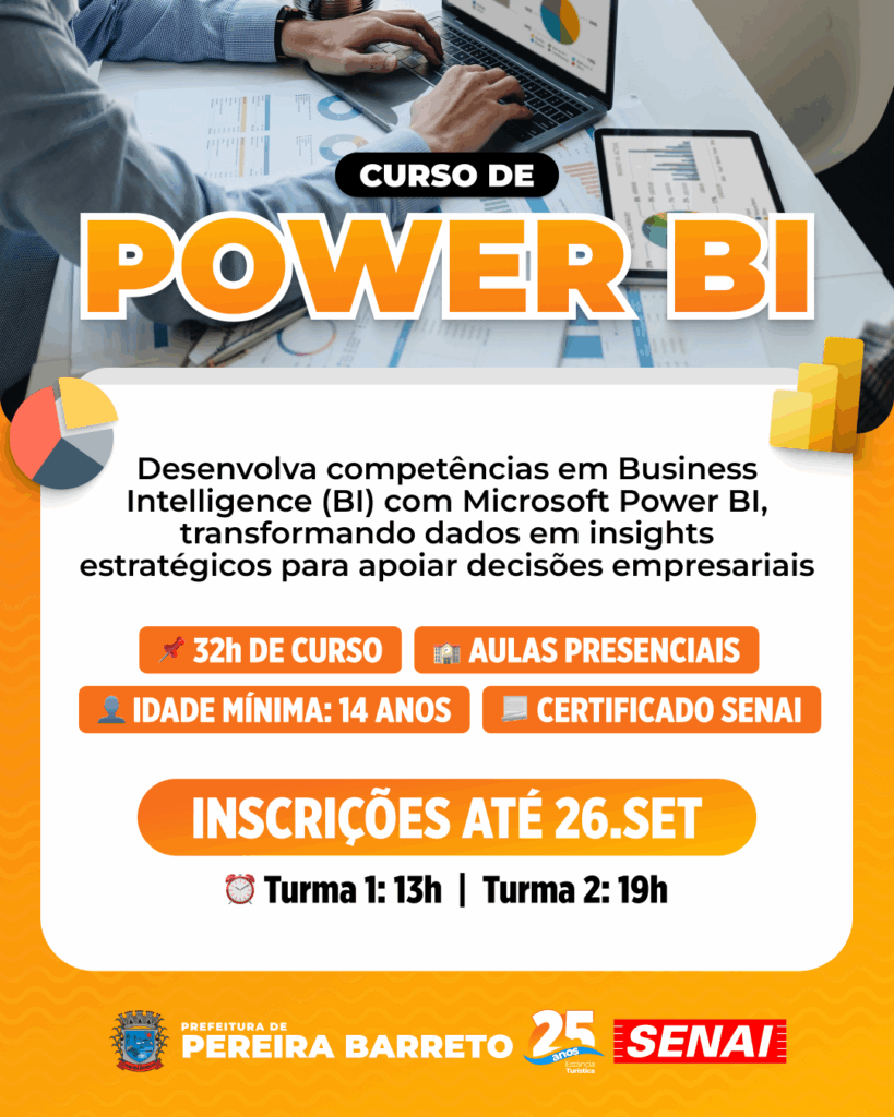 Curso de Power BI em Pereira Barreto: Inscrições Abertas