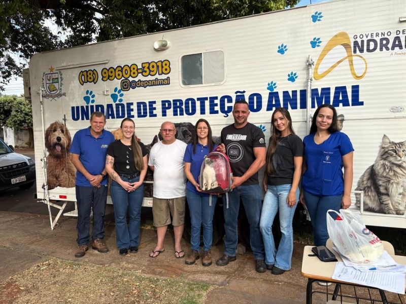 Departamento de Proteção Animal de Andradina alcança mil castrações em 2026