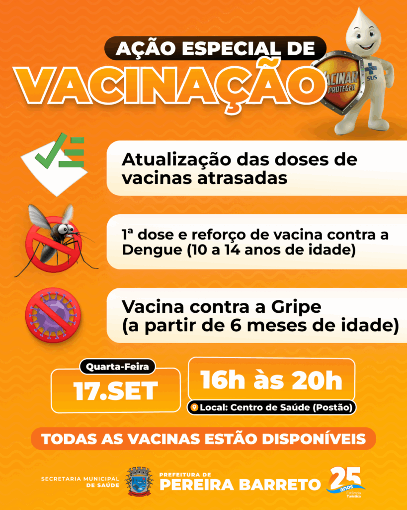 Ação de Vacinação em Pereira Barreto Atualiza Doses Atrasadas