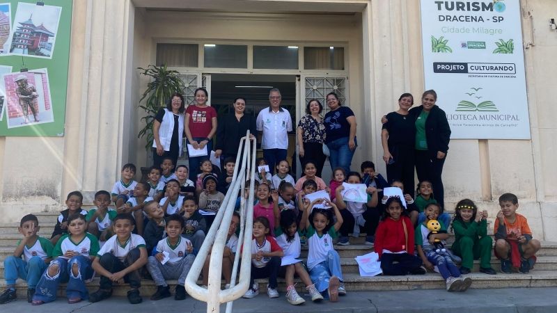 Visita educativa ao Centro Cultural de Dracena amplia conhecimento e fortalecimento da cultura escolar