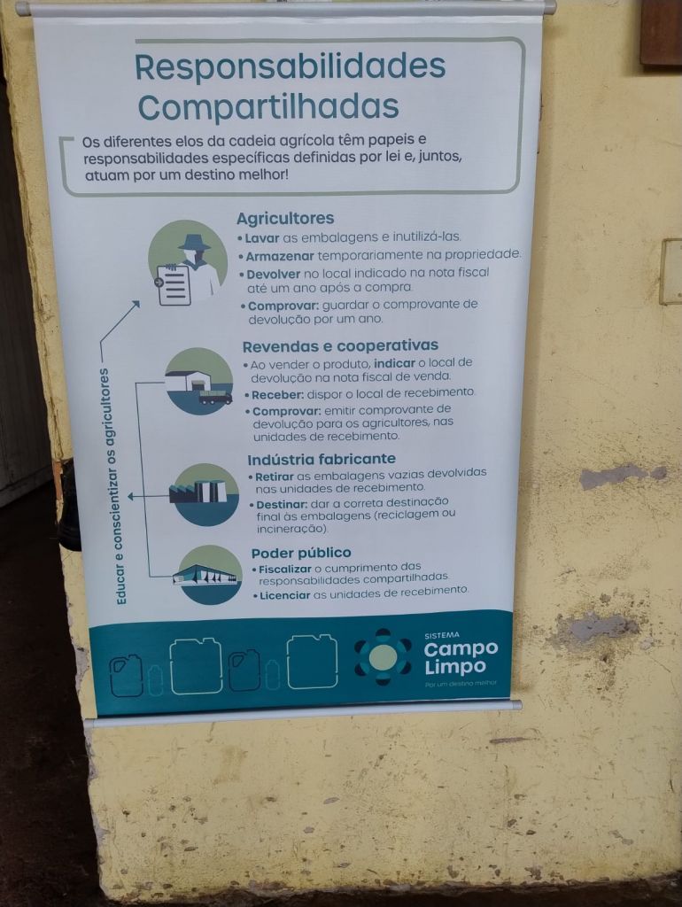 César Santana palestrando sobre descarte de agrotóxicos em Araçatuba.