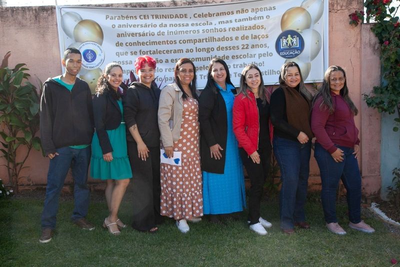 Autoridades e comunidade celebram 22 anos do CEI Trinidade Castilho Teno.