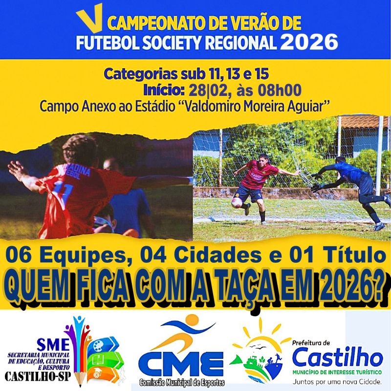 Campeonato de Verão de Futebol Society de Castilho começa neste sábado com 80 jovens atletas