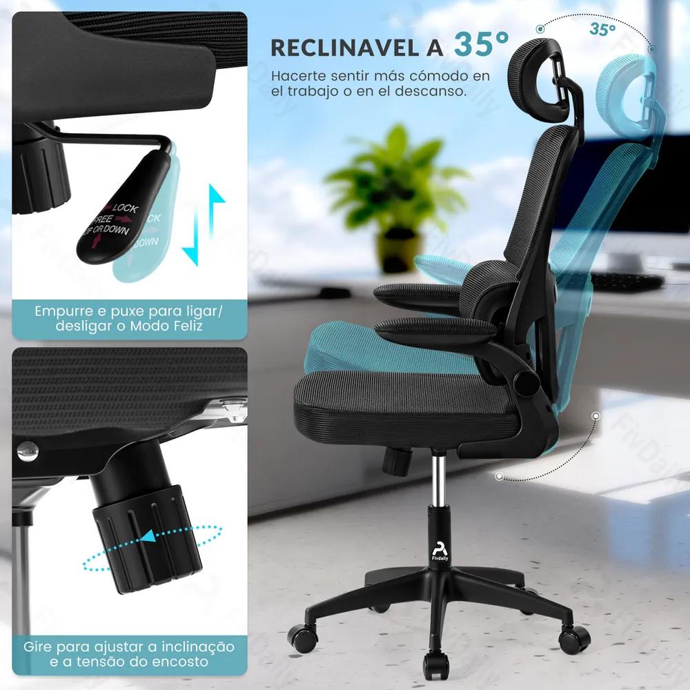 Imagem de Transforme Seu Trabalho com a Cadeira Ergonômica FivDaily C600: Conforto e Estilo! - Detalhe 5 Transforme Seu Trabalho com a Cadeira Ergonômica FivDaily C600: Conforto e Estilo! - Detalhe 5
