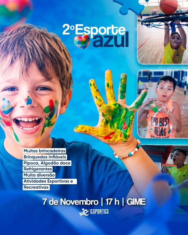 Prefeitura de Andradina promove 2º Esporte Azul para inclusão de crianças com TEA