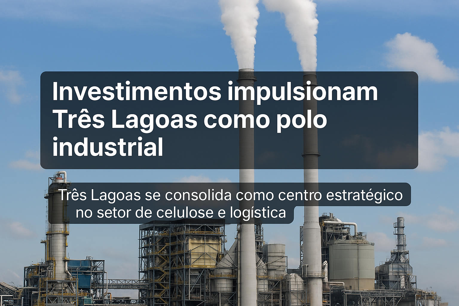 Três Lagoas atrai bilhões em investimentos e se consolida como polo global da celulose