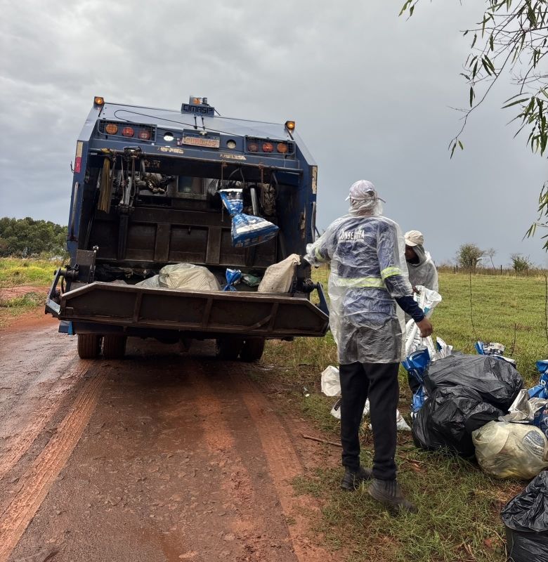 Prefeitura de Andradina intensifica coleta de resíduos na zona rural para preservar o meio ambiente