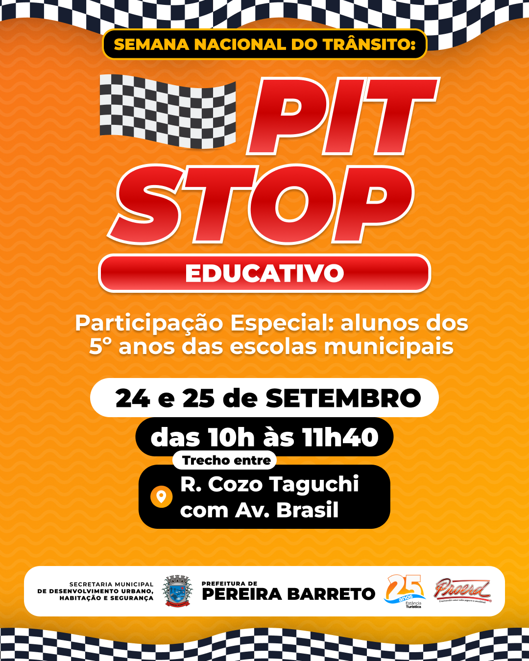 Semana Nacional do Trânsito 2025 tem Pit Stop Educativo