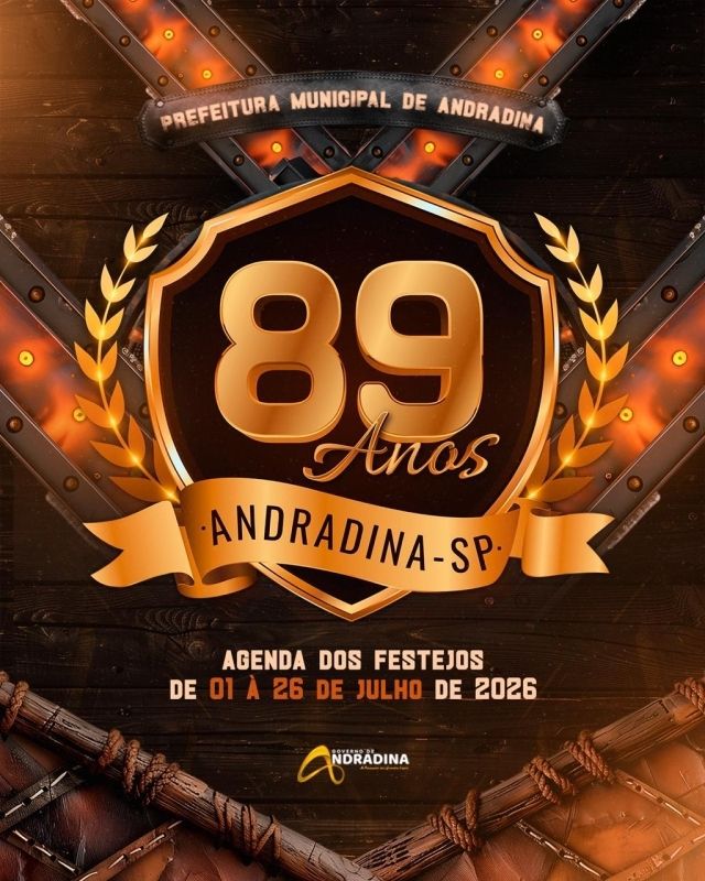 Sábado Cultural anima celebração dos 89 anos de Andradina com atrações na Praça Salvador Ribeiro Brito