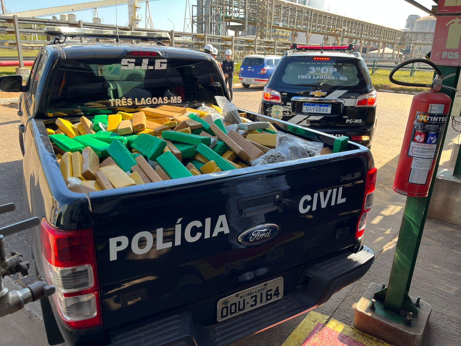 Polícia de Três Lagoas incinera tonelada de drogas em operação antitráfico.