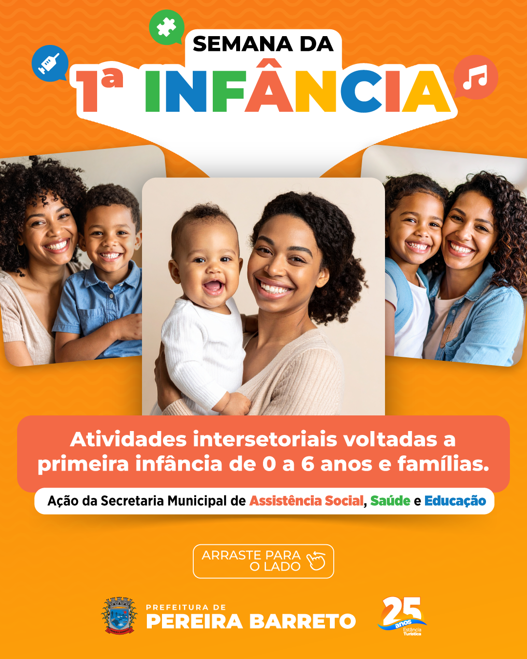 Semana da Primeira Infância acontece em Pereira Barreto