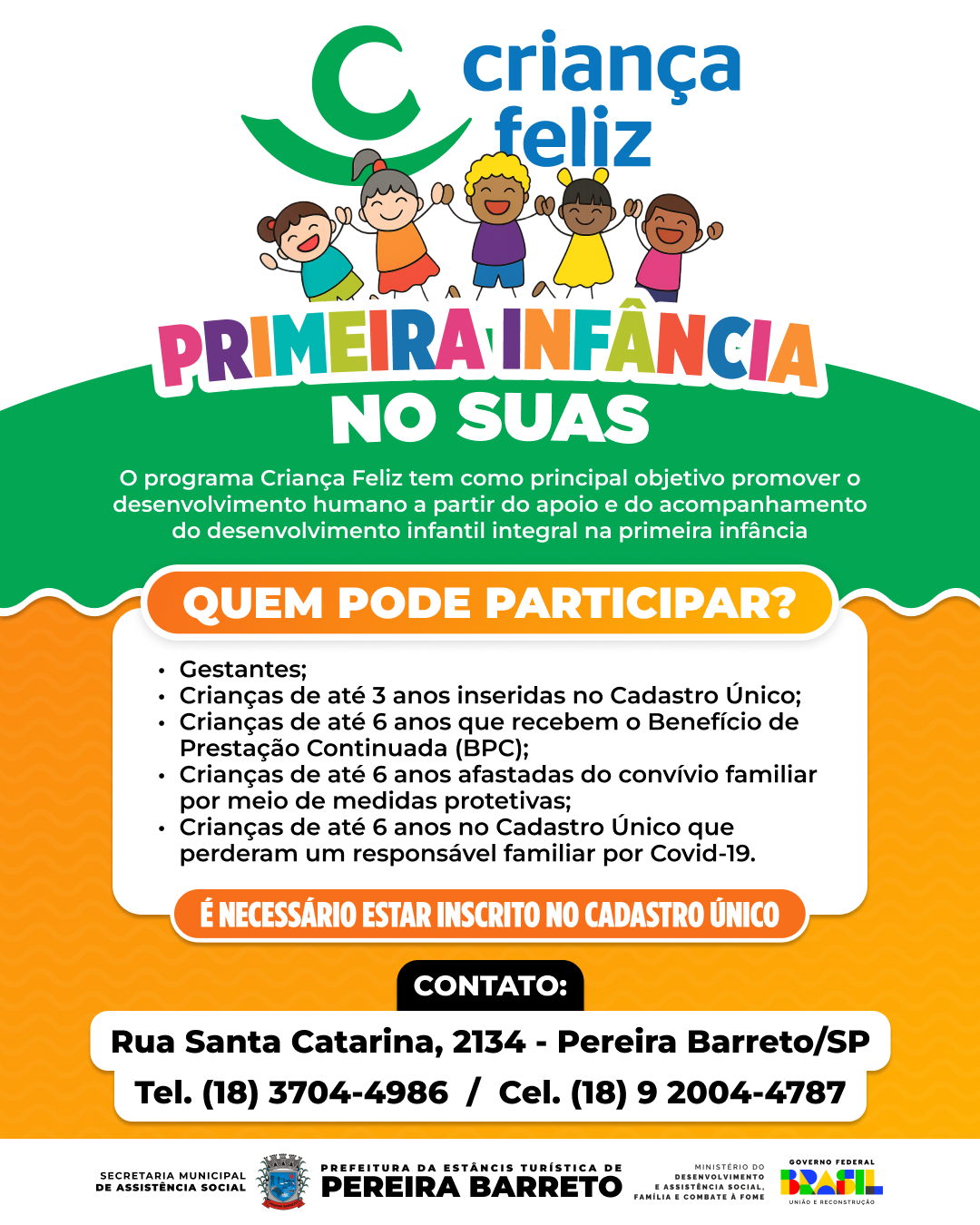 Programa Criança Feliz é Implementado em Pereira Barreto