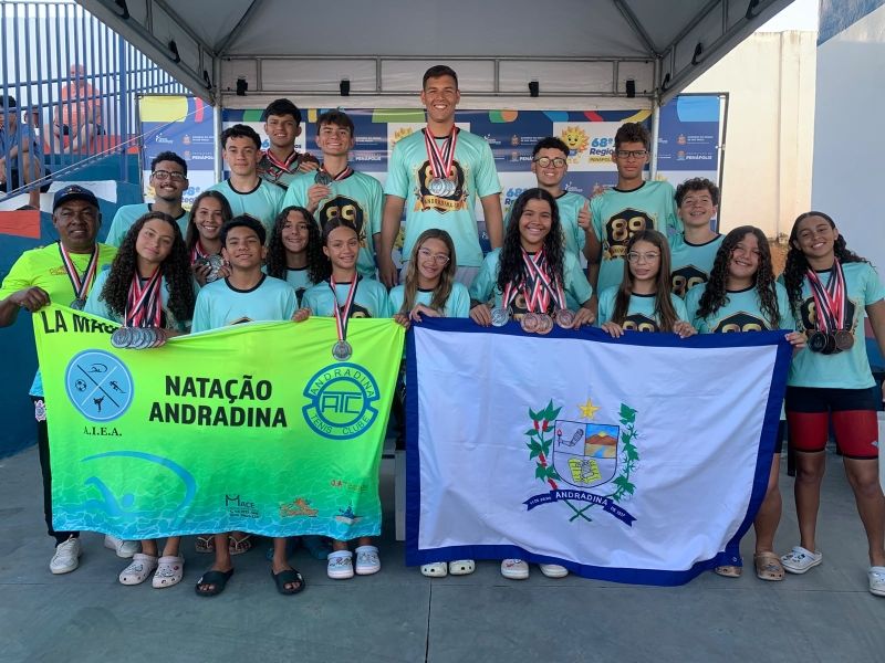 Equipe de Natação de Andradina conquista destaque nos 68º Jogos Regionais de Penápolis