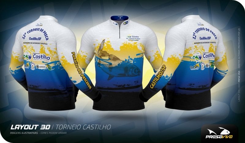 Inscrições abertas para o 12º Torneio de Pesca de Castilho com destaque para camiseta e feriado prolongado