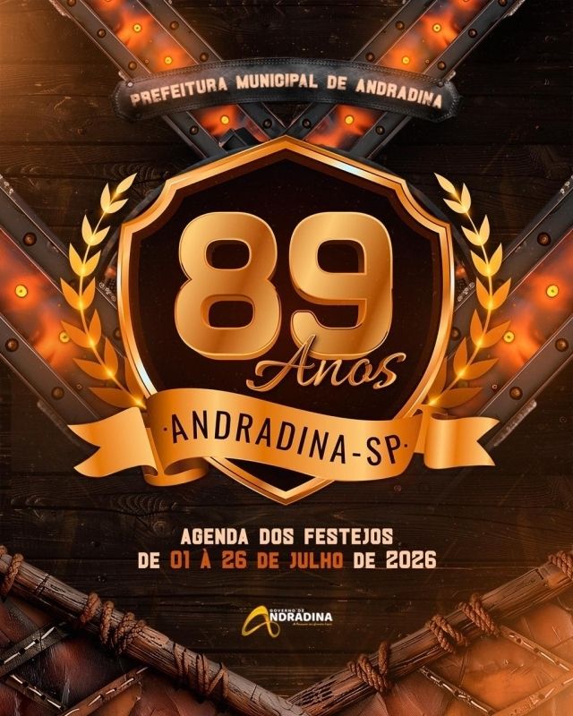 Sábado Cultural celebra 89 anos de Andradina com programação gratuita em São João