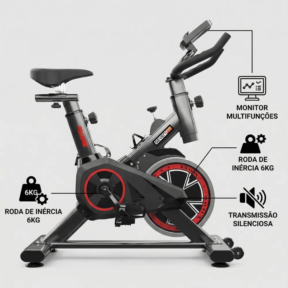 Imagem de Transforme Sua Rotina com a Bicicleta Spinning Sevenfit EPS-988! - Detalhe 4 Transforme Sua Rotina com a Bicicleta Spinning Sevenfit EPS-988! - Detalhe 4