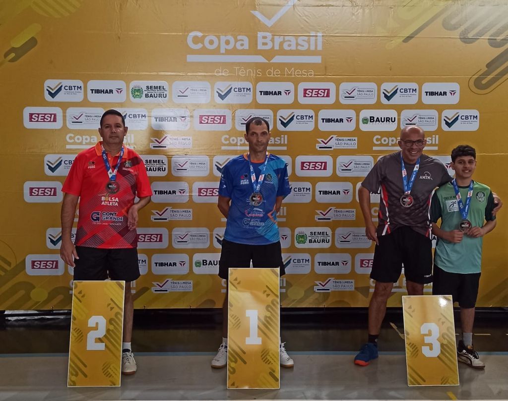 ATMAP conquista 5 medalhas na Copa Brasil de Tênis de Mesa