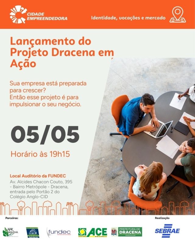 Prefeitura de Dracena lança o programa Dracena em Ação 2026 com suporte gratuito para empresários