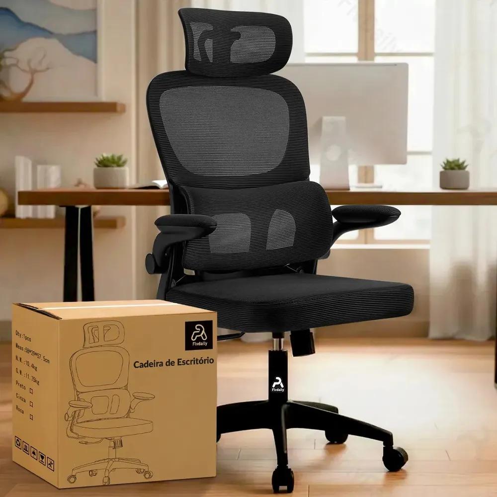 Transforme Seu Trabalho com a Cadeira Ergonômica FivDaily C600: Conforto e Estilo!