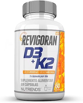 Revigoran Vitamina D3 + K2: Fortaleça sua Saúde com Nutrends!