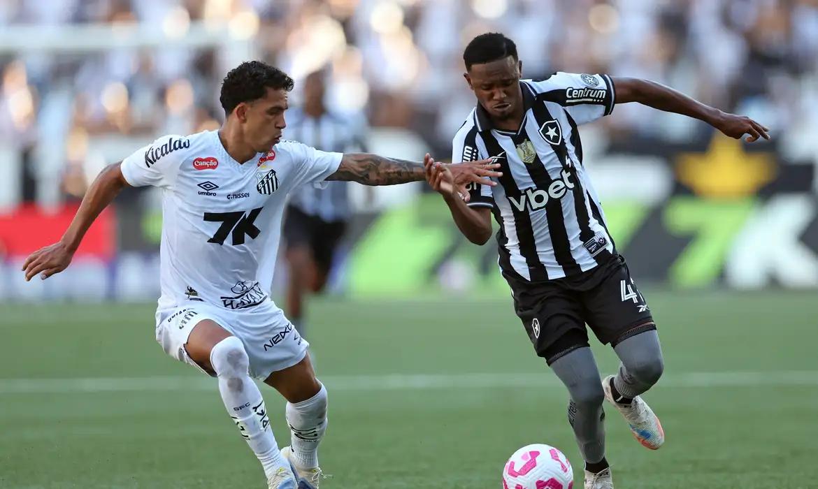Botafogo e Santos empatam em 2 a 2 no Brasileirão