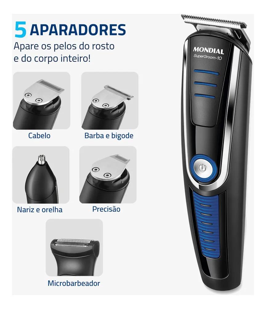 Aparador de Pelos Super Groom 10 Mondial: Praticidade e Estilo em 1 Só Produto! - Detalhe 4