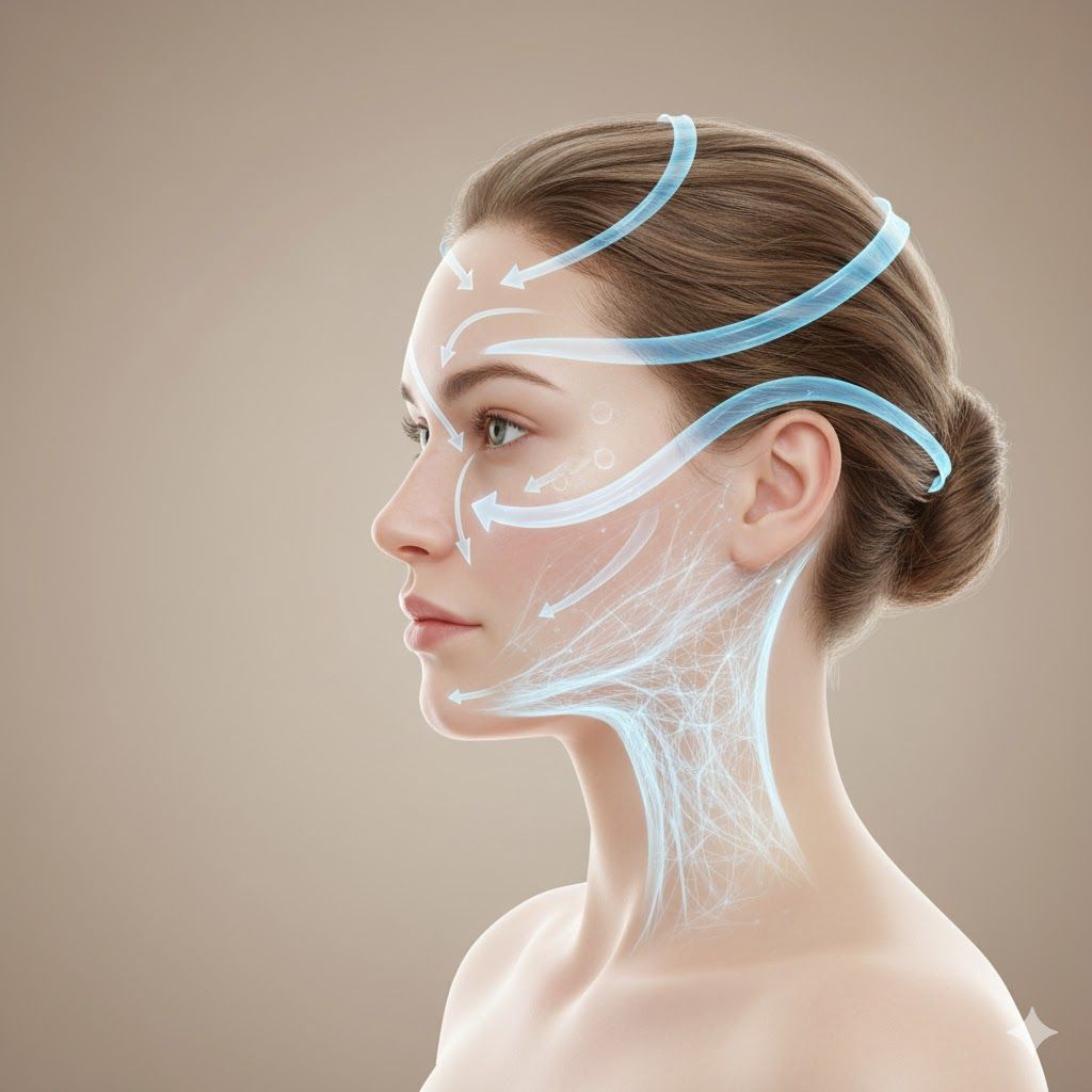 Imagem de Ilustração de pele saudável e hidratada, destacando os efeitos da água na elasticidade, brilho e prevenção do envelhecimento precoce. Ilustração de pele saudável e hidratada, destacando os efeitos da água na elasticidade, brilho e prevenção do envelhecimento precoce.